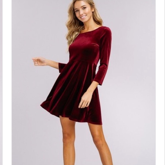 Dresses Red Velvet Holiday Dress Poshmark